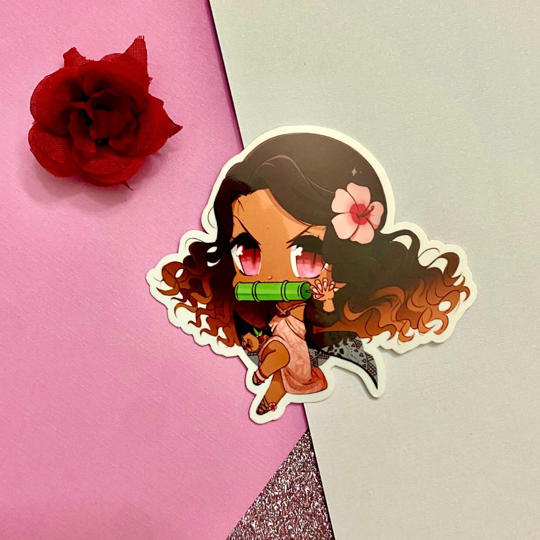 Pacific Islander Nezuko Sticker