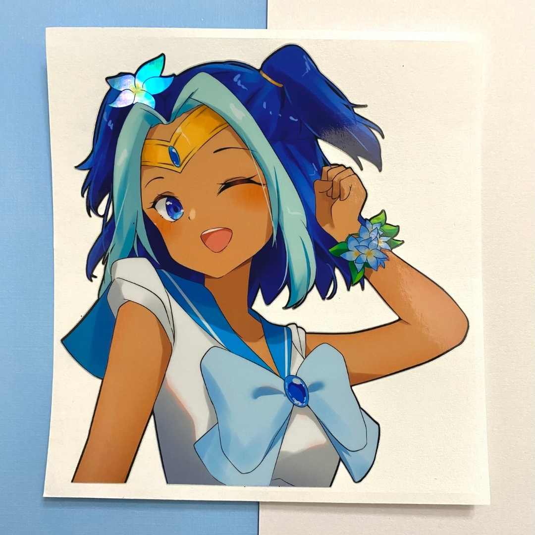 Pacific Islander Sailor Mercury Car Decal