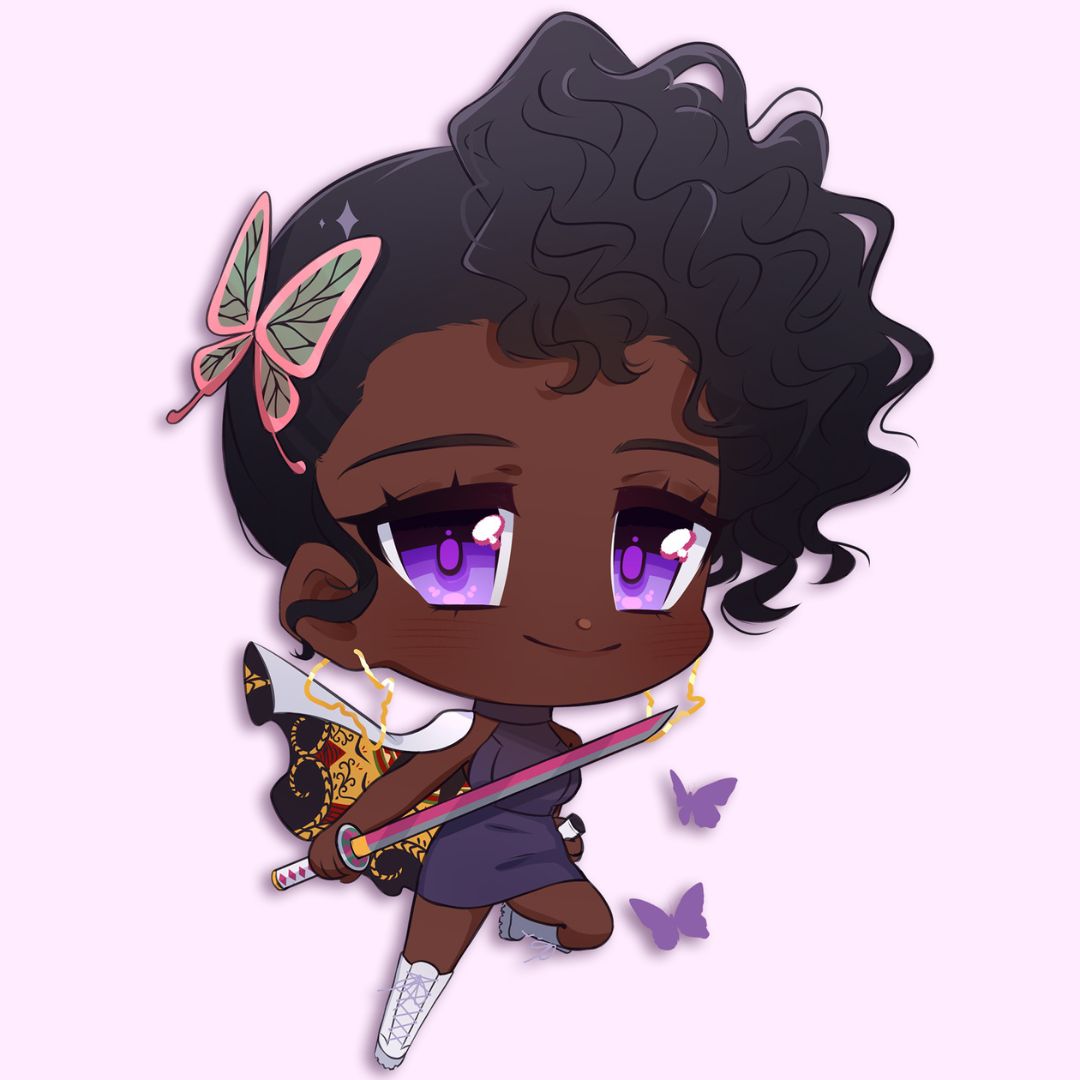 Black Kanao Sticker