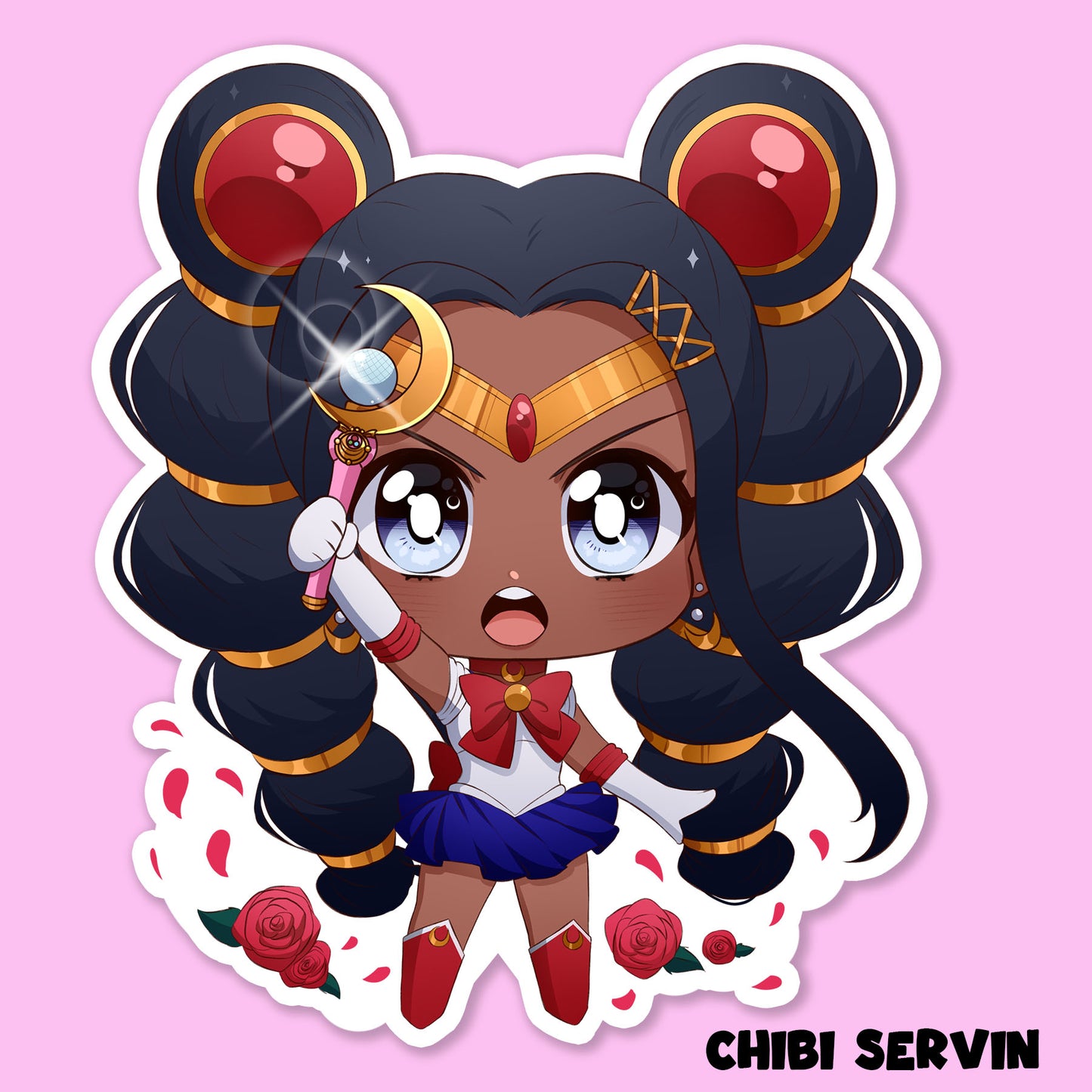 Black Sailor Moon Sticker