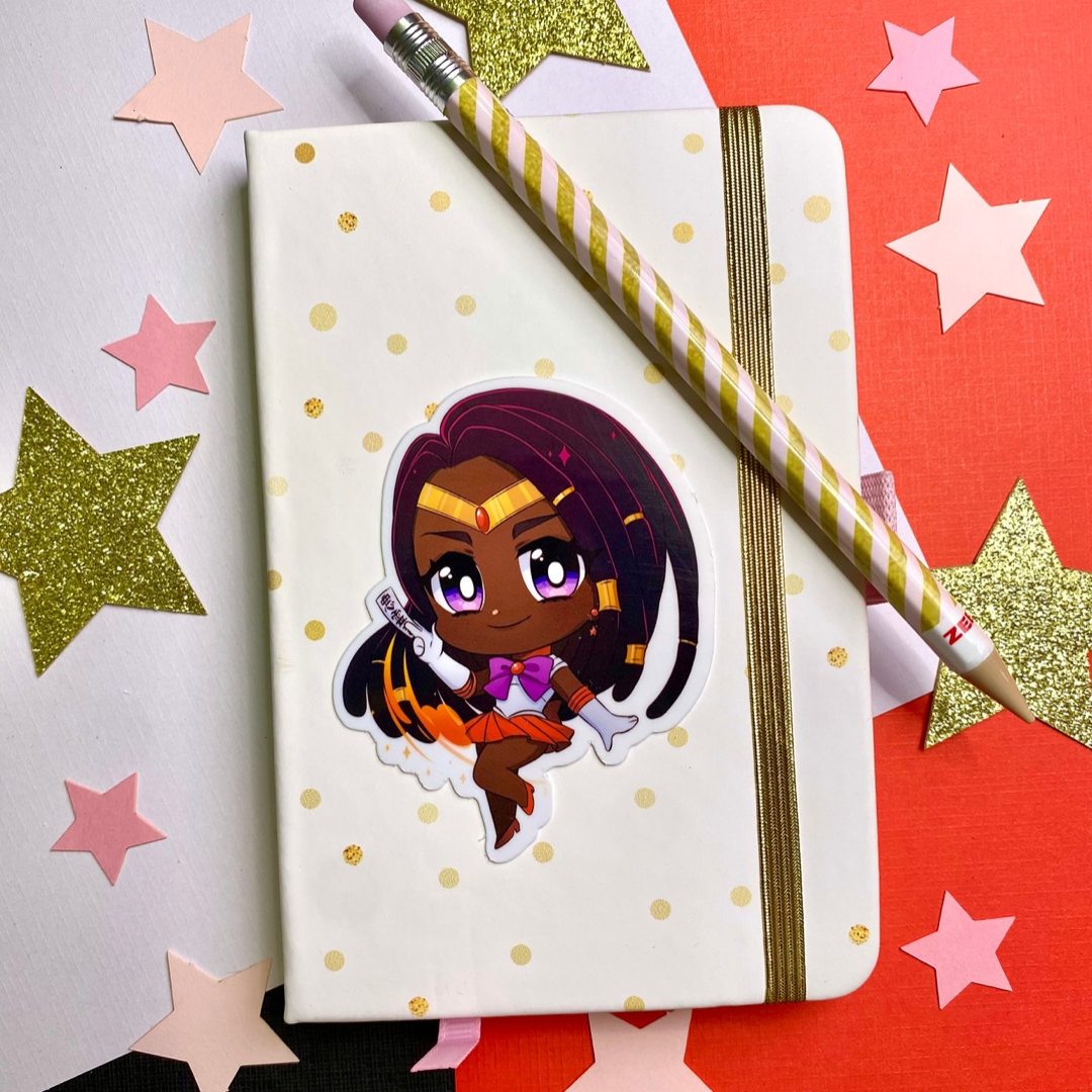 Black Mars Sticker