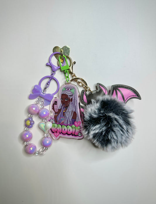 Kawaii goth Keychain bundle - Princess