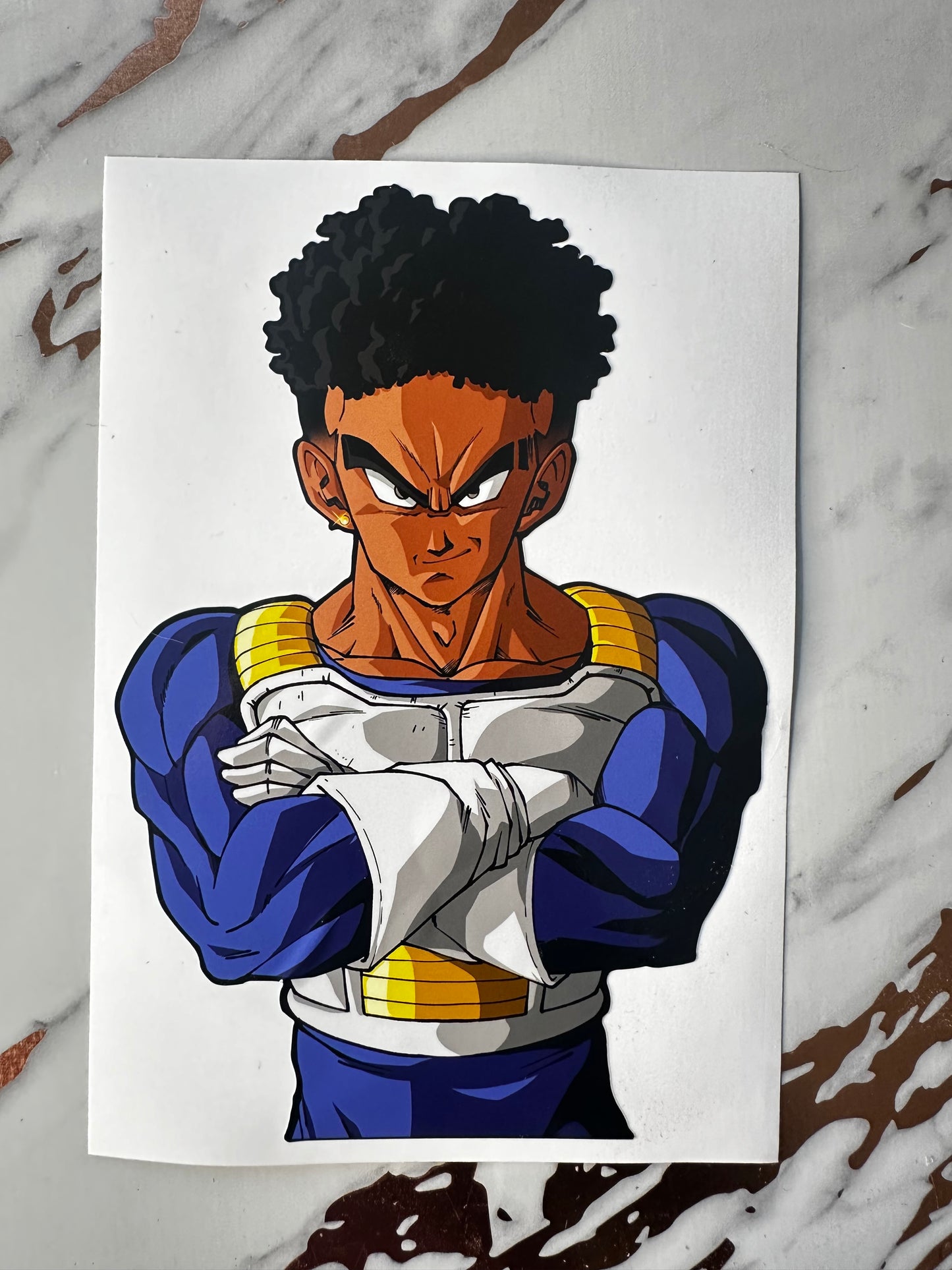 Black Vegeta Car Decal