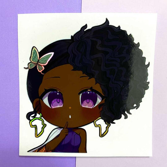 Black Kanao Car Decal