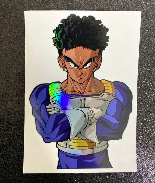 Black Vegeta Car Decal